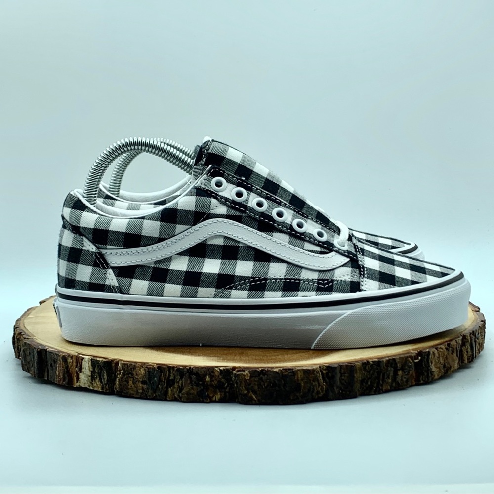 VANS Women’s Gingham Old Skool Black/White Various - Picture 5 of 10